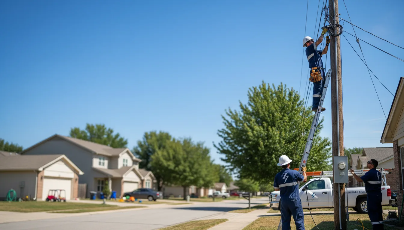 Residential electrician providing installation services in Atlas, MI